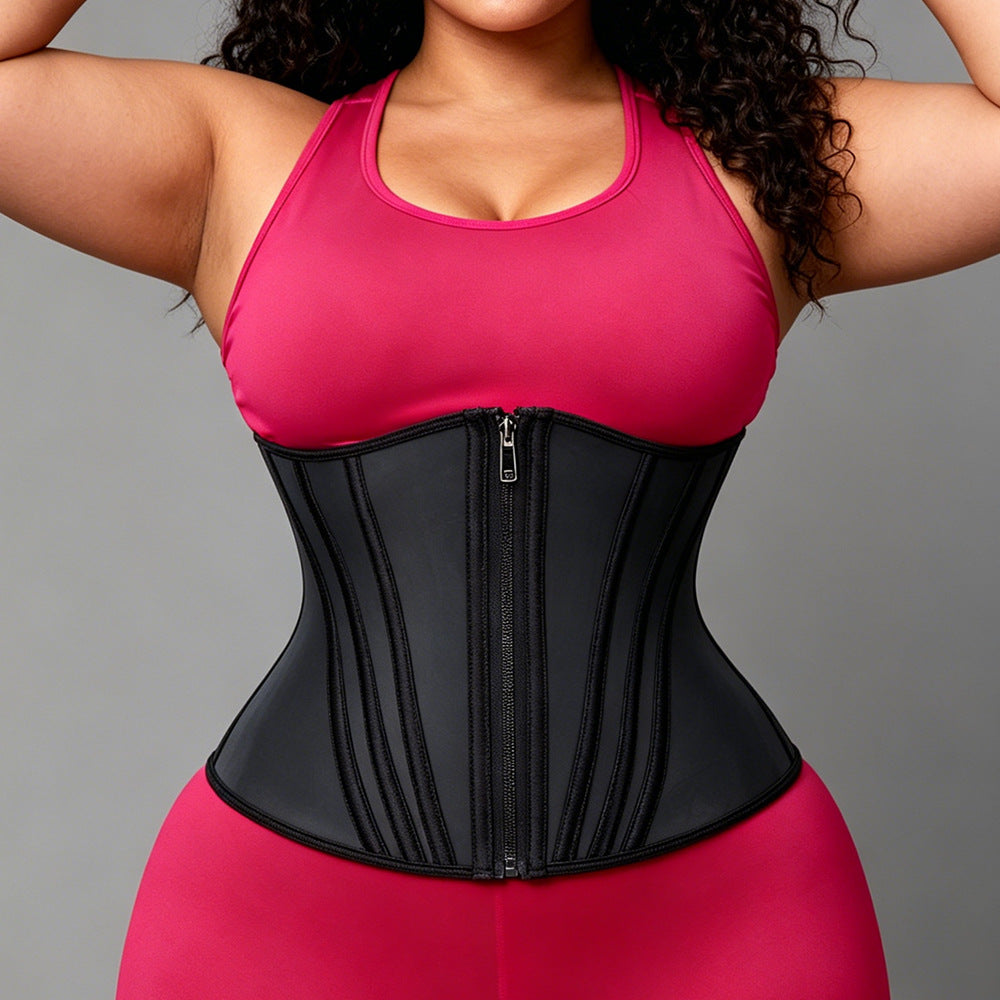 [200 pieces customized] latex fitness belt, abdominal belt, tight slimming look waist shaping belt, cross-border customization