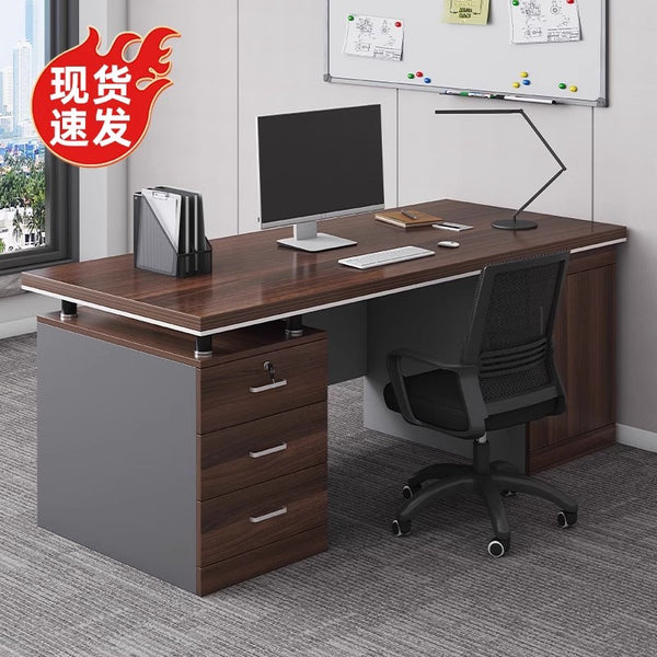 Desk boss table office table and chair combination simple modern staff seat single double computer desk home table