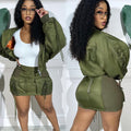 Exclusive custom link for european and american women's apparel: sexy lace-up women's skirt set