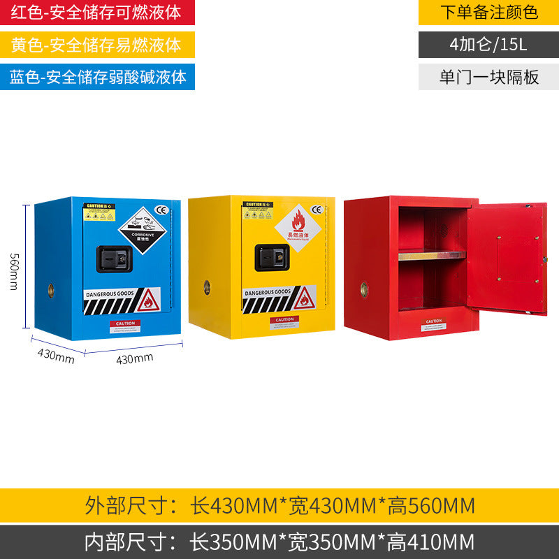 3-in-1 Multifunctional Hazardous Chemicals Storage Box Explosion-proof Cabinet Chemical Safety Cabinet Drug Acid-Base Reagent Toxic Hemp Cabinet