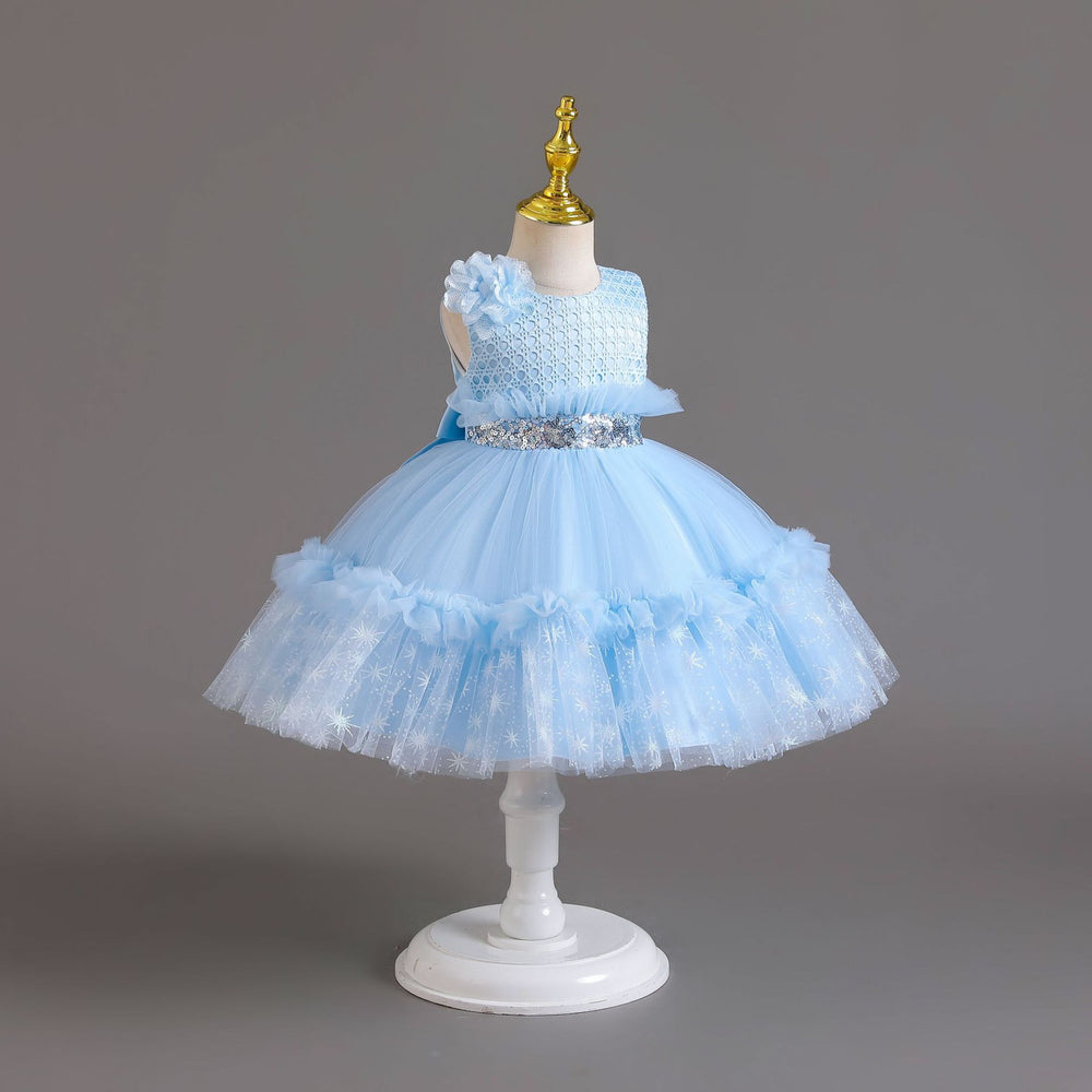 Ready-to-ship wholesale tulle children's dresses, cake princess dresses, baby girl's first birthday dresses, flower girl dresses