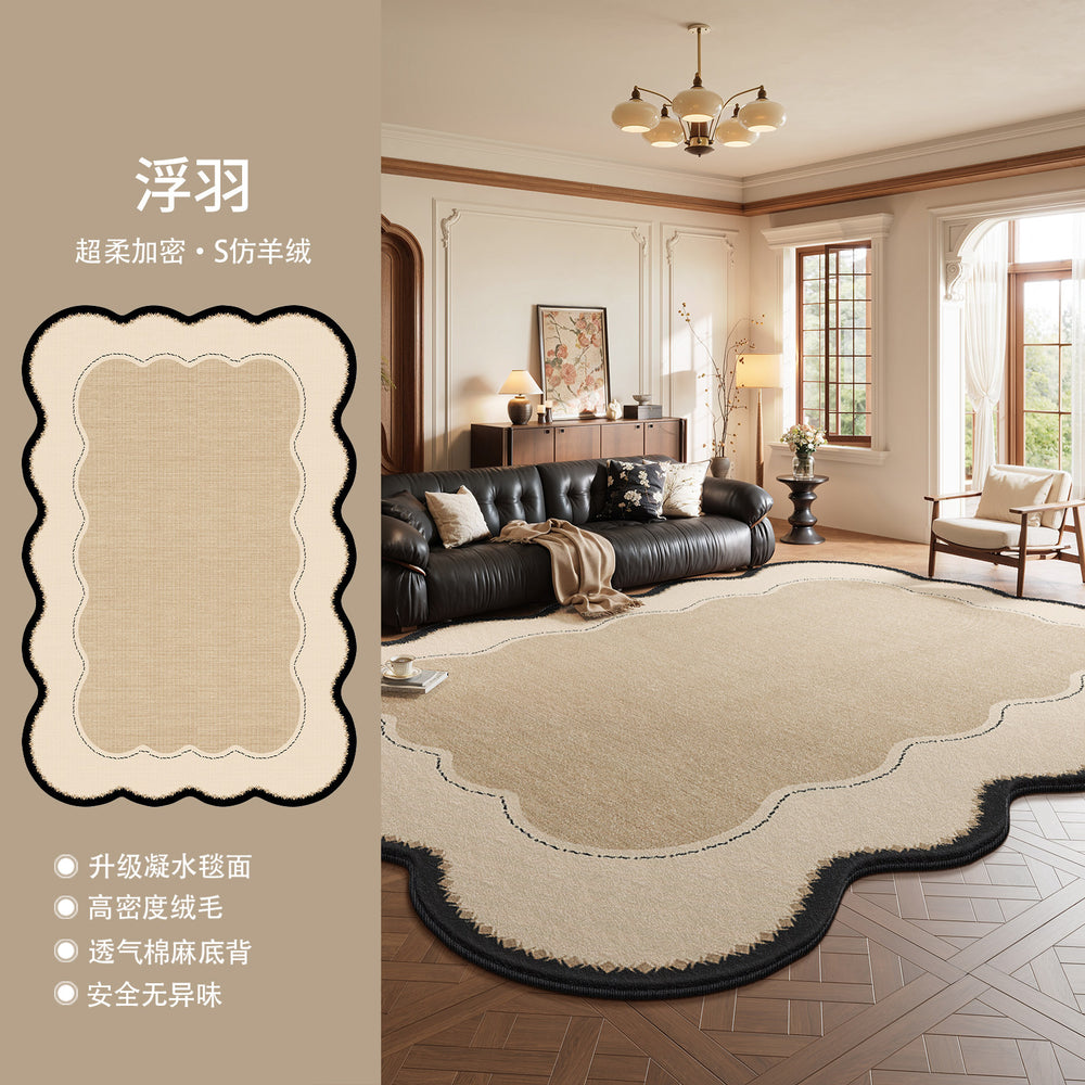 Carpet living room french medieval style special-shaped asymmetrical easy-care retro coffee table sound insulation floor mat large area full coverage