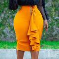 D315 in stock european and american clothing  autumn new arrivalfashion hip cover sexy silm zipper plus size african skirt