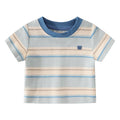 Kids' short-sleeve t-shirt - summer  new collection: boys' striped short-sleeve casual loose-fit baby top - stylish & in stock