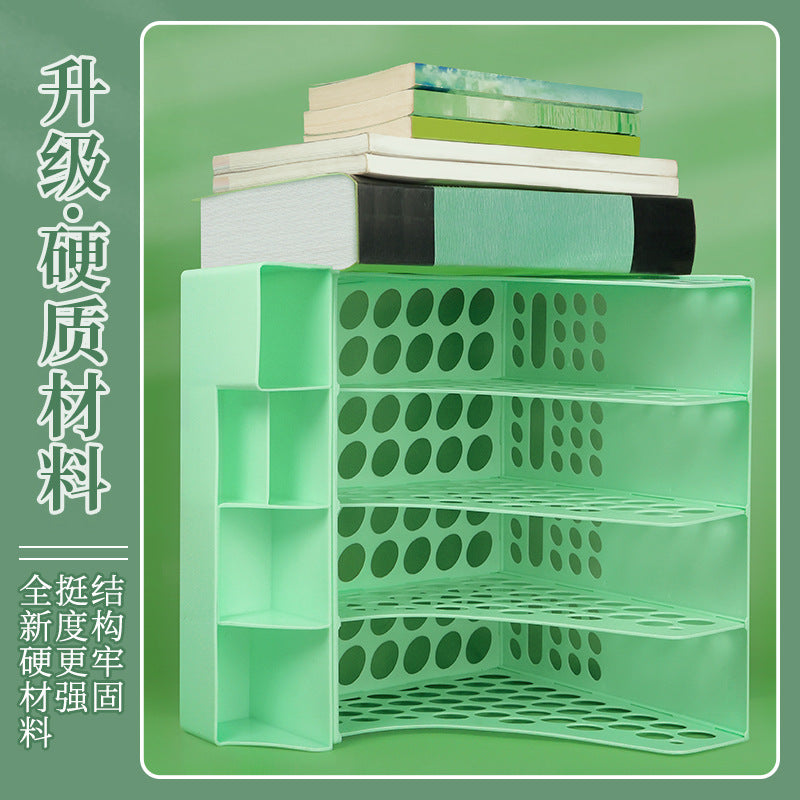 Desktop File Shelf Bookstand Desk File Shelf File Frame File Basket Data Shelf File Storage Box