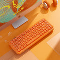 Moffii skyscraper 711 translucent three-mode bluetooth keyboard liquid foundation high-looking rgb girls office wireless