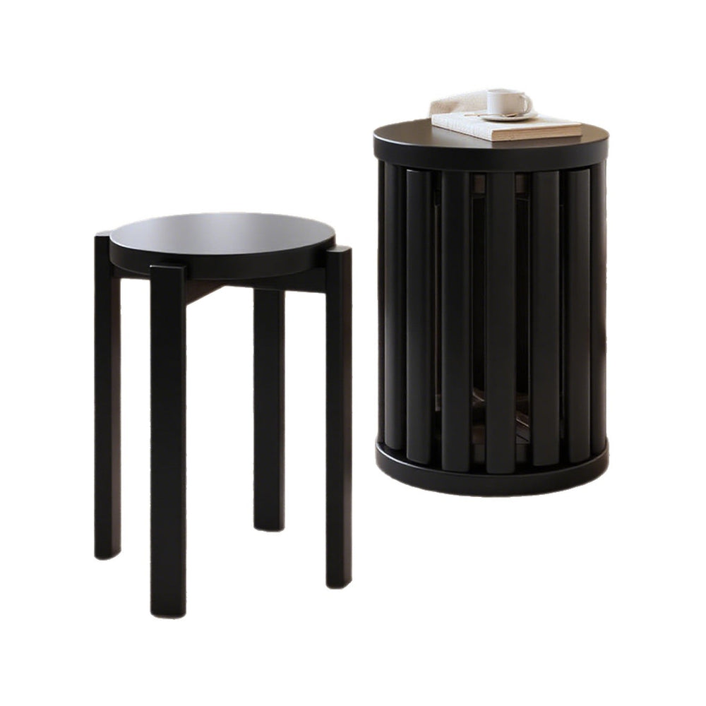 Stackable solid wood stools - household storage combination, nesting stools, restaurant small stools, guest spare coffee table stools