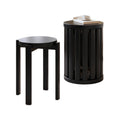 Stackable solid wood stools - household storage combination, nesting stools, restaurant small stools, guest spare coffee table stools
