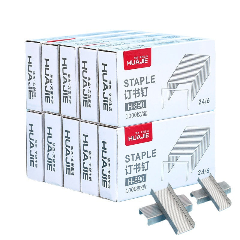 Huajie Universal Unified Staple No. 10 24/6 Staple, Office Binding 10 Small Boxes Wholesale H890