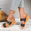 cross-border  large size summer cross-border belt buckle women's sandals women's sequined large size new wholesale large size