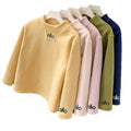 Long sleeveskidsgirlslooseletter bottom sweatshirt stylespring & fallprintingnew arrivalthickened baby boystops