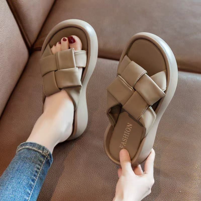 Export export italy original single cabinet removal remaining single goods bottom slippers women's summer soft bottom non-slipeasiest for match one-line slippers