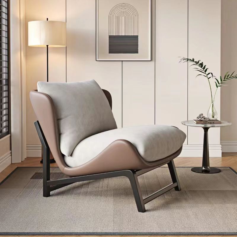 Scandinavian single sofa casualclassy balcony casual sofa chair can sit and lie down bedroom living room lazy sofa chair