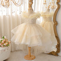 hot-selling girl's dress with train, princess dress, host, piano performance, birthday, classy, children's day performance clothing