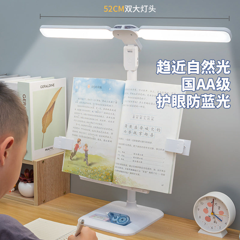 led bookshelf multifunctional desk lamp - ideal for studying, dorm room desks, homework, reading, and student charging - perfect gift!