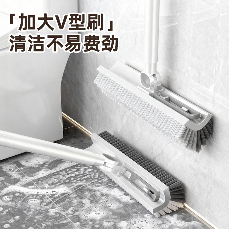 Floor seam bathroom floor brush dual-purpose long-handled floor brush toilet bathroom cleaning tile dead corners and gaps