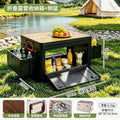 Outdoor camping storage box table all-in-one foldable large capacity car storage box multifunctional camping storage foldable table