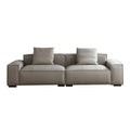Tofu block genuine leather sofa modern casual first layer cowhide cream style small apartment living room modular modular sofa