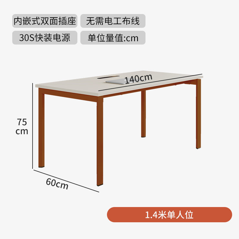Saint rica thickened steel frame office desk and chair combination four-person double 2-person 4-person desk casual modern office electric