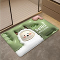 Expanding floral 3d diatomite mud absorbent mat - quick-drying bathroom floor mat, non-slip toilet rug, home carpet pad