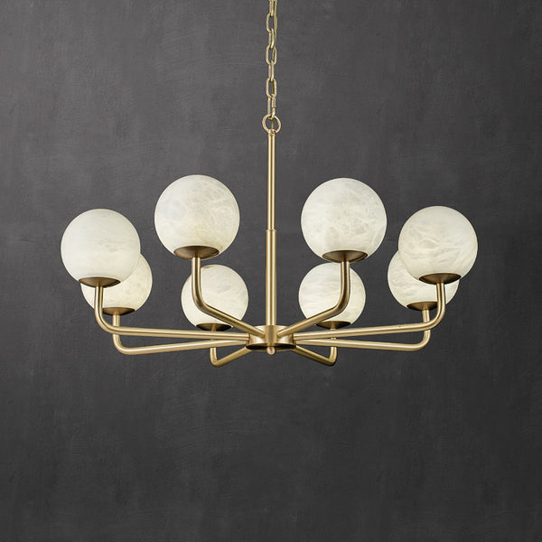 Marble chandelier Nordic all-copper magic bean lamp modern simple creative ball home atmosphere villa living room dining room lamp