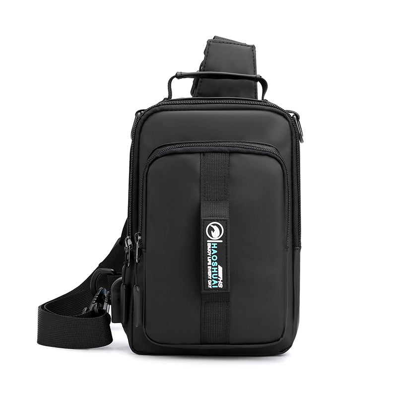 Factory direct sales new multi-functional men's breast bag fashion leisure shoulder messenger bag outdoor travel small bag