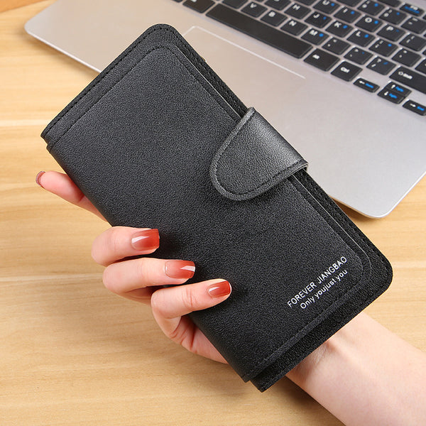 [Promotion at a loss] Women's wallet buckle change bag soft card position mobile phone bag hand holding  trend wholesale