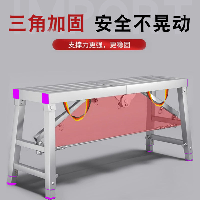 Dengyue portable folding telescopic stool single and double support scaffold hot dip galvanized folding footstool directly from the manufacturer