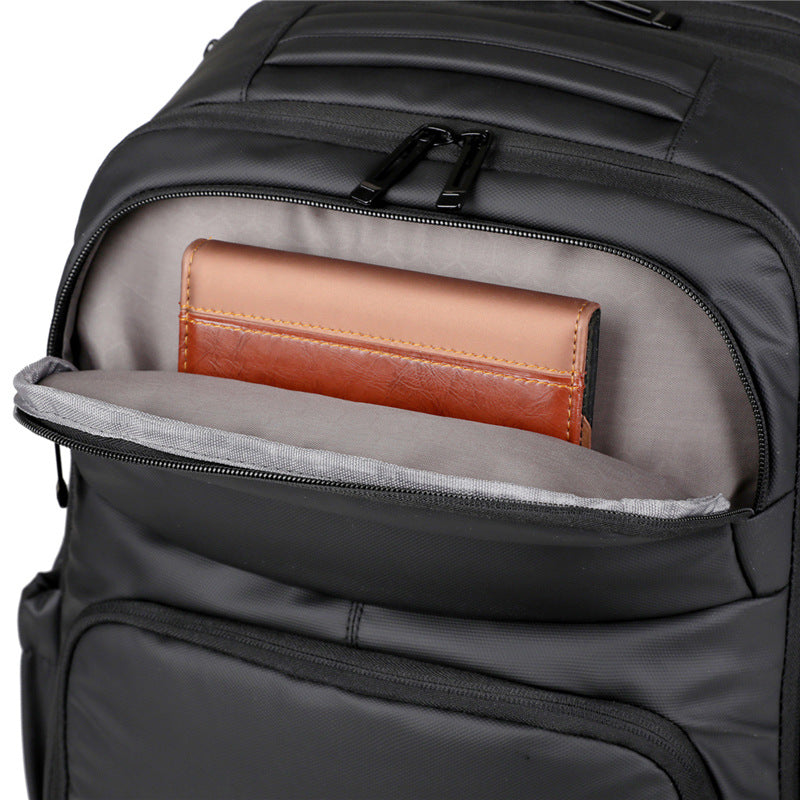 New business travel backpack men's high sense of simplicity and large capacity women's sense of light travel computer bag light