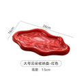 Large cloud plate red