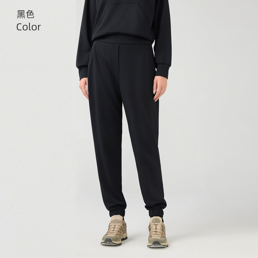 Fall and winternew arrivalhigh waistloose running sweatpants women's outwear air layer jogger pantsslimming lookcasual sweatpants daw168