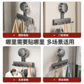 Punch-free suction cup wall-mounted kitchen bathroom door back hanging bag wall multi-functional hook for home storage artifact