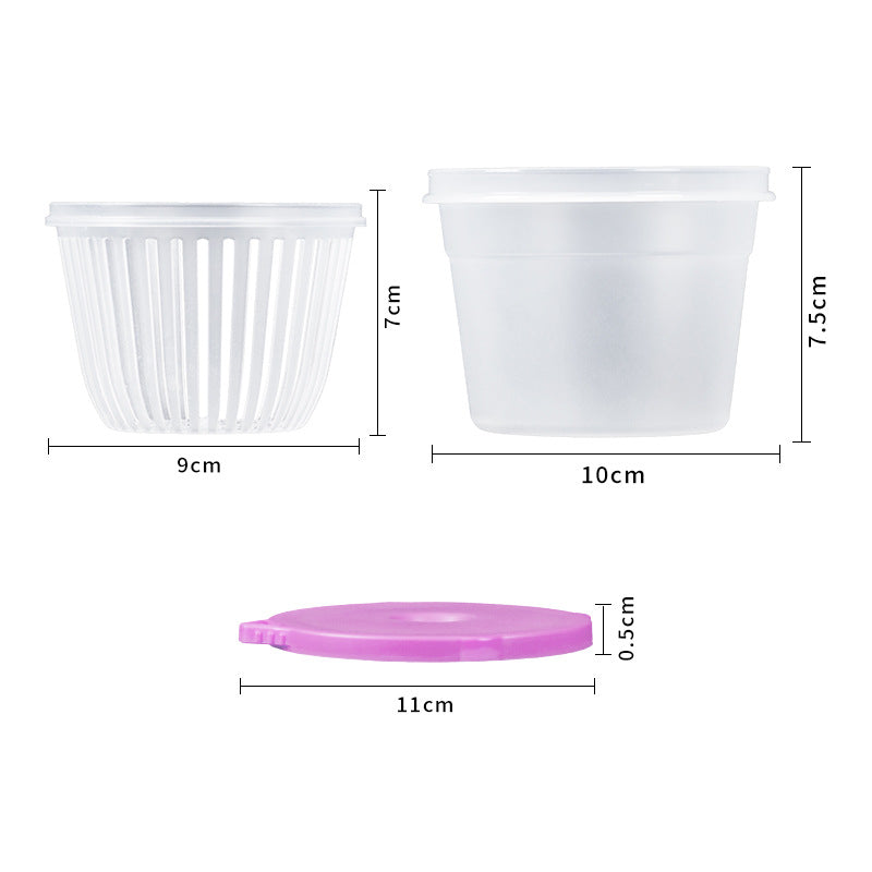 Onion, ginger, and garlic crisper food grade refrigerator storage crisper kitchen chopped green onion preparation packaging pp crisper box for home