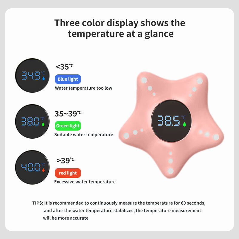 Baby water thermometer - smart digital hd display for accurate bath temperature measurement - cross-border exclusive