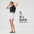 Summer new ice silk quick-dry sports shorts women's loose breathable yoga pants outdoor running fitness shorts d25003