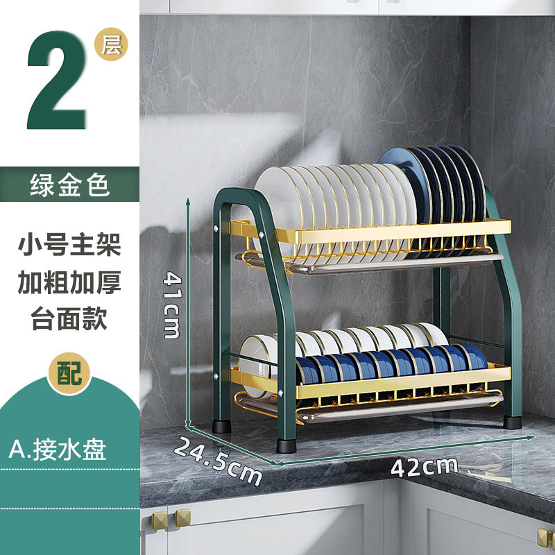 Kitchen Shelf Dishes and Plates Storage Rack Drain Rack Household Multifunctional Bowl Rack Dish and Chopsticks Storage Box Bowl Rack