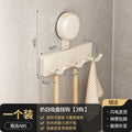 Suction cup hook kitchen punch-free storage rack kitchen hanging spatula spoon storage row hook wall-mounted wall shelf