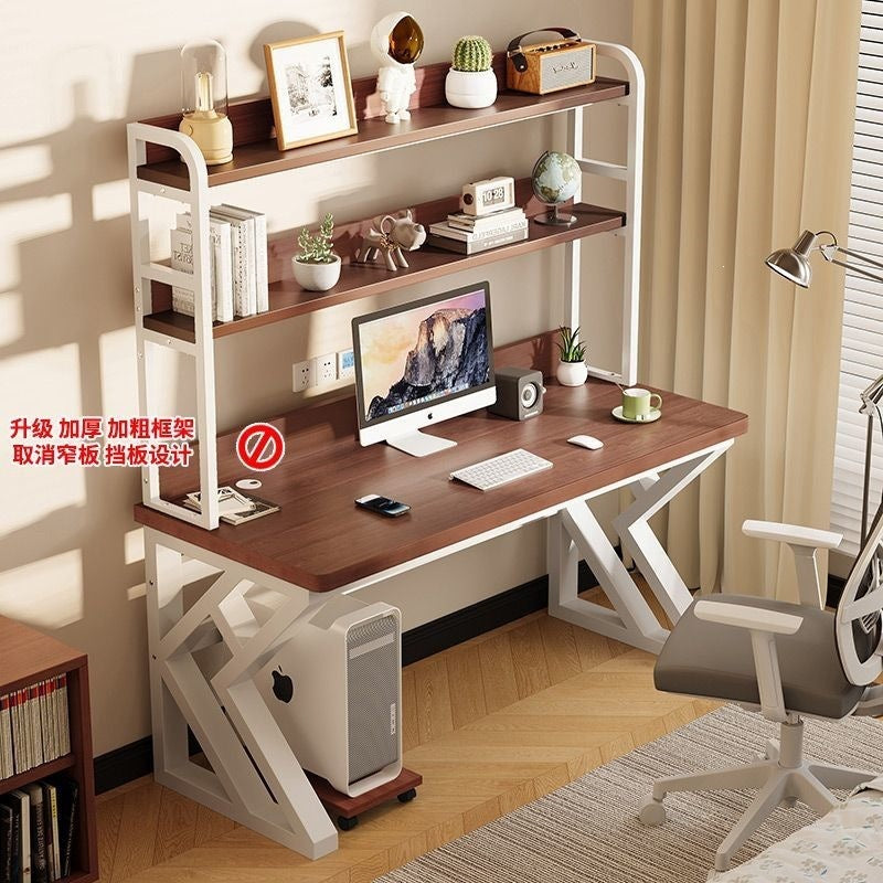 Computer desk home office desk bedroom student desk bookshelf all-in-one with pegboard simple storage study table