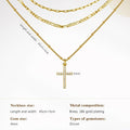 amazon new arrival round paper clip chain pendant necklace women's stainless steel trendyfashionpopular necklace