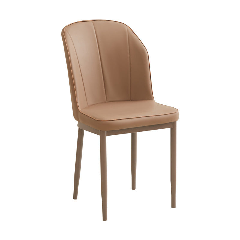 Factory direct wholesale custom backrest chairs, leather leisure chairs, restaurant negotiation chairs, home three-line chairs, dining chairs