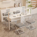 Widened 45cm nail table and chair set - special offer! economical single/double, light luxury, multi-functional, odorless, carbon steel with baked enamel finish
