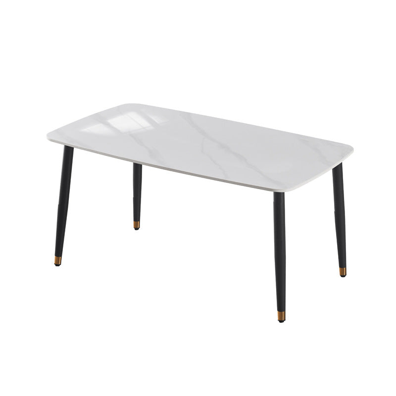 Rock slab dining table combination modern casual italian manufacturer wholesale personalized small apartment rectangular simple table