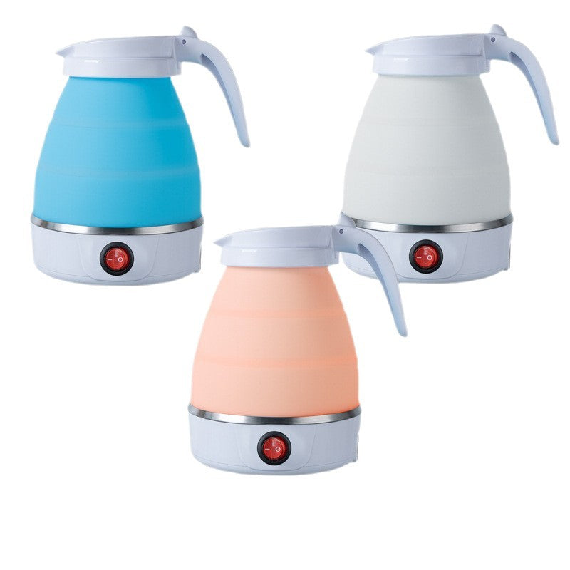 Silicone collapsible kettle - portable electric kettle for travel, business trips, dorms - small electric kettle - us plug - cross-border e-commerce