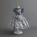 wholesale of ready-to-ship children's formal dresses, chiffon princess dresses with matching bags, girls' dresses