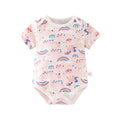 Baby romper spring autum triangle crawling short-sleeved male and female baby cotton 0-1 year old jumpsuit girl butt wrap