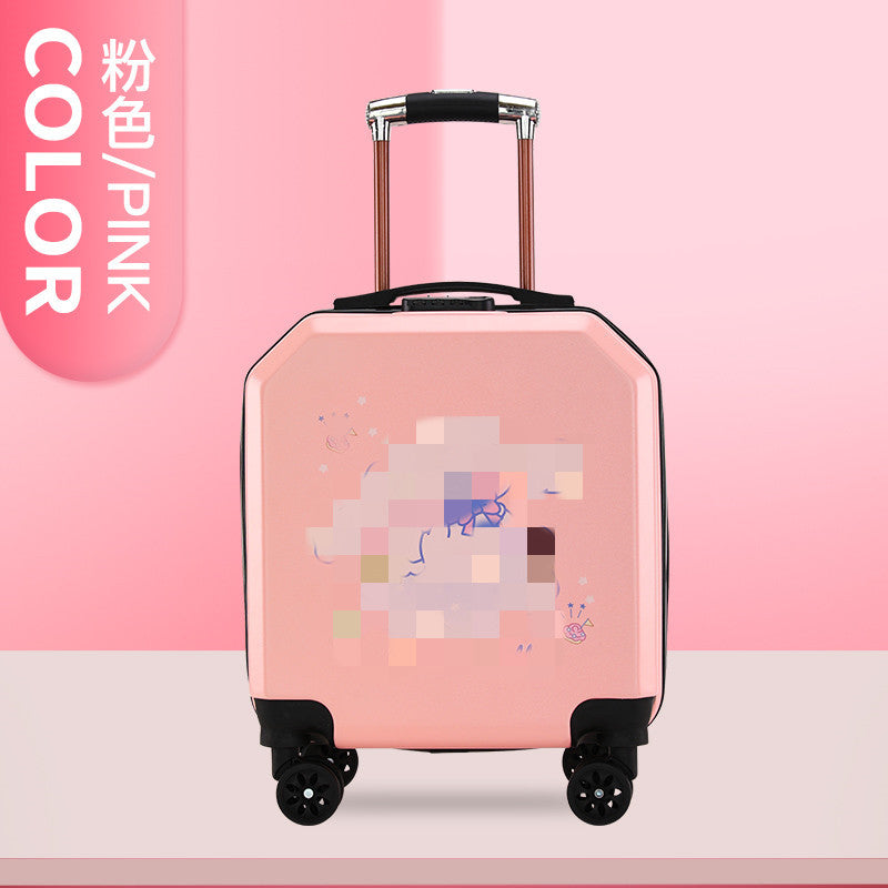Cross-border 18-inch children's suitcase, student trolley case can be customized LOGO pattern cartoon gift box manufacturer wholesale
