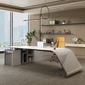 Accessible luxury paint boss table creative office desk casual modern manager table president office desk table and chair combination