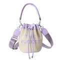 Woven handbag small bag women's new straw bucket bag summer popular niche style shoulder crossbody bag cylinder