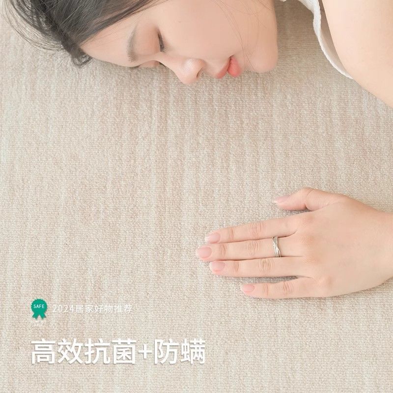 Distributed carpet living room  new bedroom no-wash and wipeable high-end light luxury cream style sofa home floor mat
