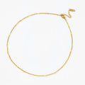 hot-selling jewelry casualniche style gold sequin necklace ins style accessible luxurysense of design single chain neck accessory